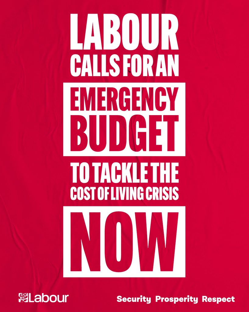 Labour calls for an emergency budget - now