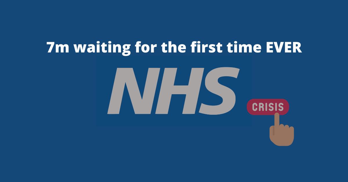 NHS waiting list more than 7 million
